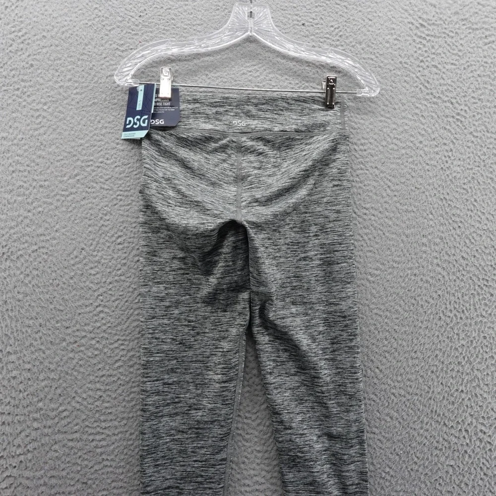 DSG Girls Cold Weather Compression‎ Legging Large Black Space Dye Activewear NWT